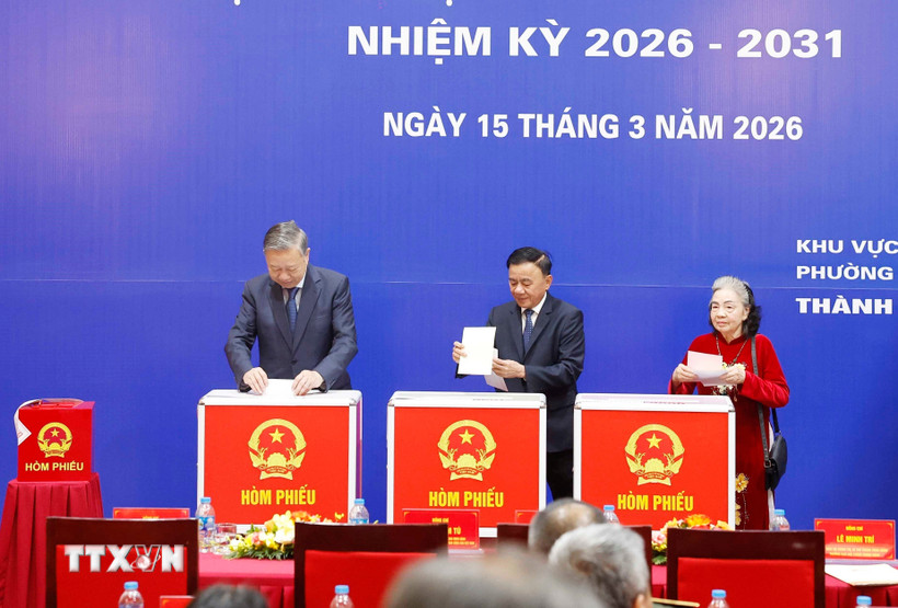 Tổng Bí thư Tô Lâm: Cuộc bầu cử thể hiện quyền tự do, quyền làm chủ của nhân dân một cách trực tiếp - Ảnh 1.