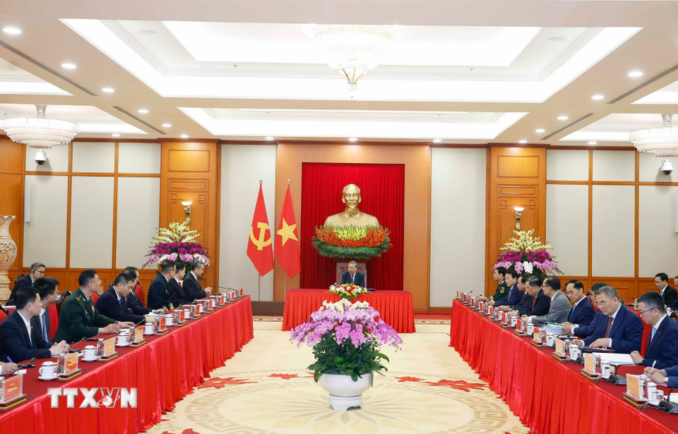 Tổng Bí thư Tô Lâm tiếp các Bộ trưởng Trung Quốc dự Đối thoại chiến lược - Ảnh 6.