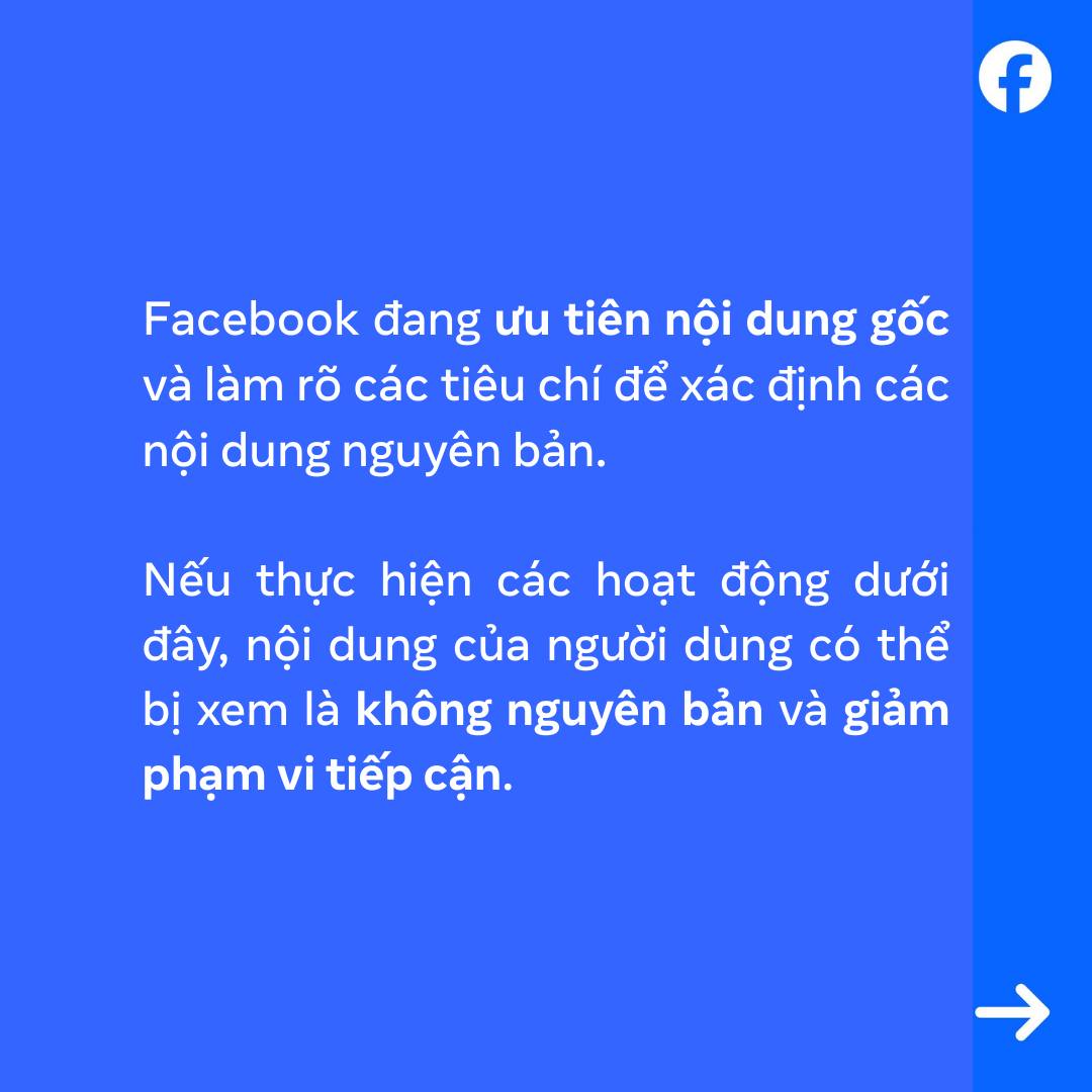 Cập nhật quan trọng về chính sách Nội dung gốc trên Facebook - Ảnh 1.