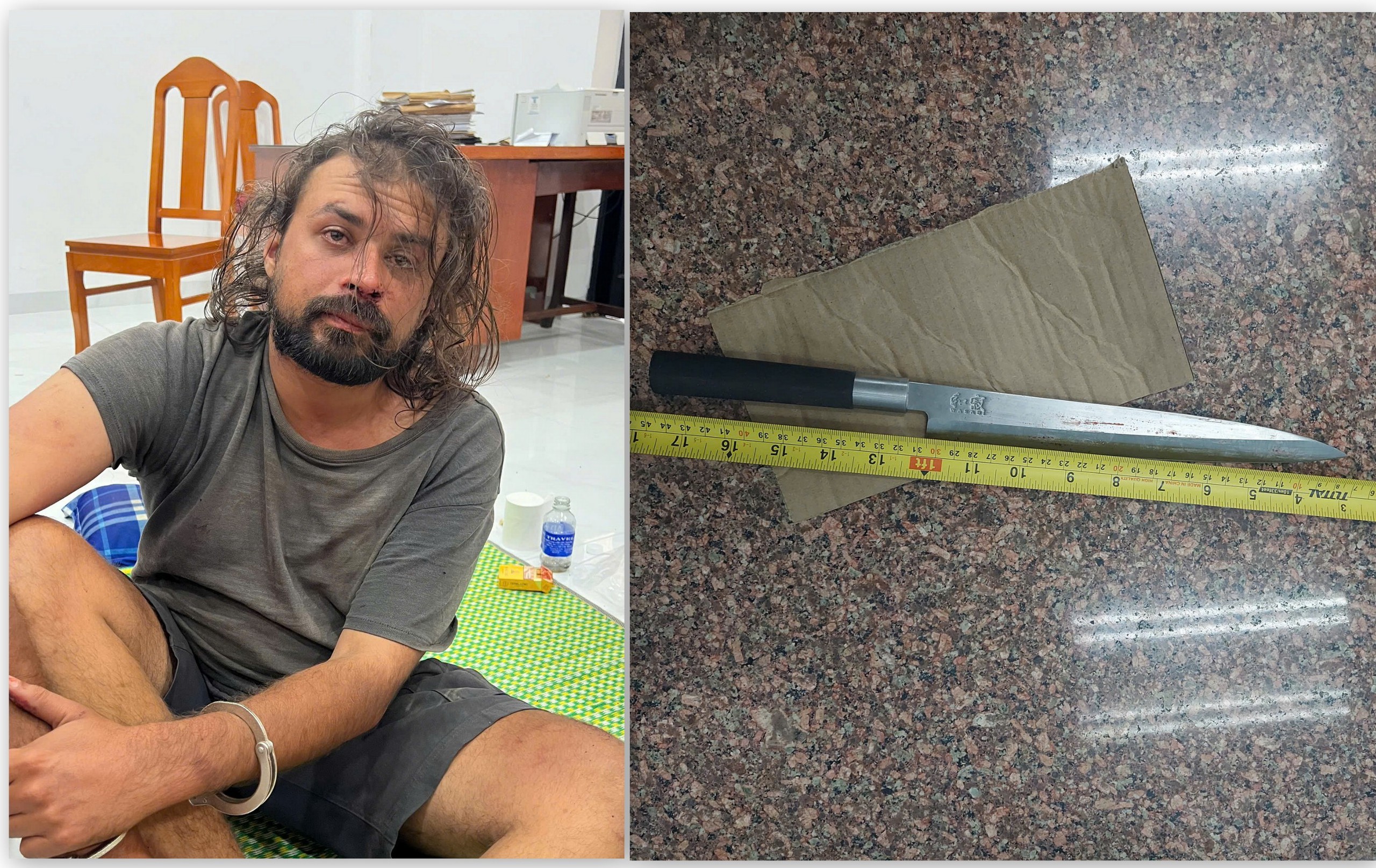 Danh tính người nước ngoài đâm trọng thương công an tại Mũi Né  - Ảnh 1.