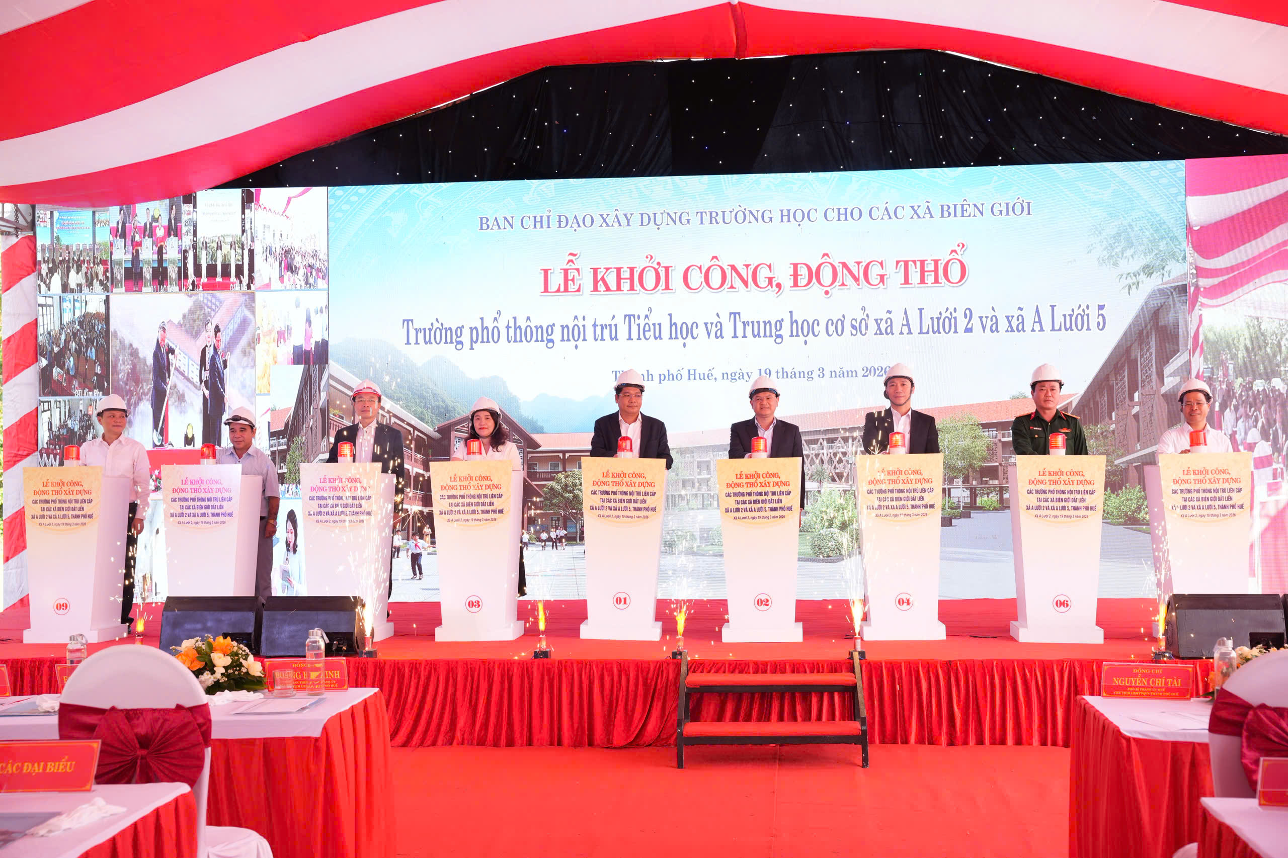 Huế khởi công 3 trường phổ thông nội trú liên cấp tiểu học và trung học cơ sở - Ảnh 1.