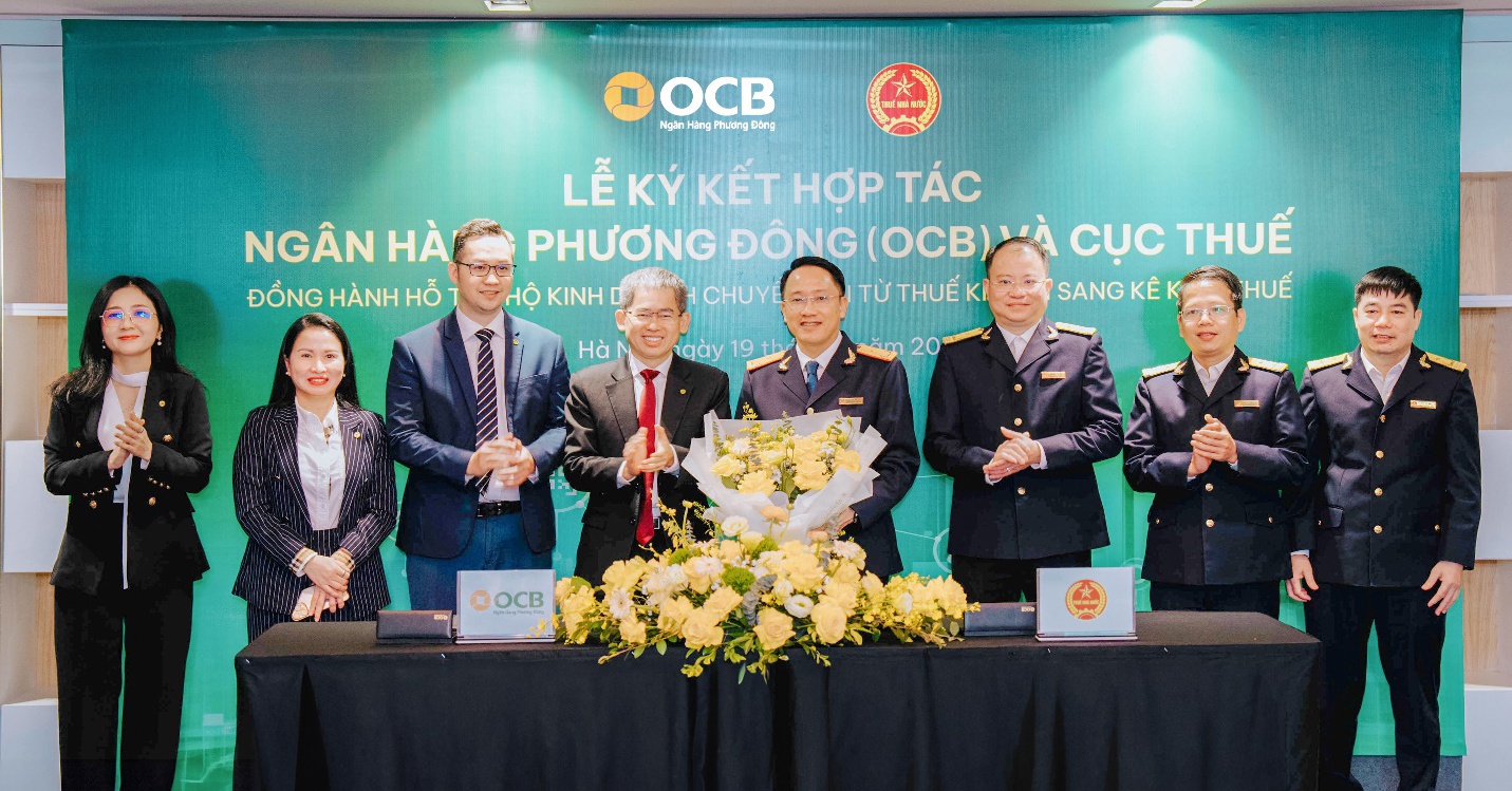 OCB hợp tác cùng Cục thuế hỗ trợ hộ kinh doanh chuyển đổi từ thuế khoán sang kê khai thuế