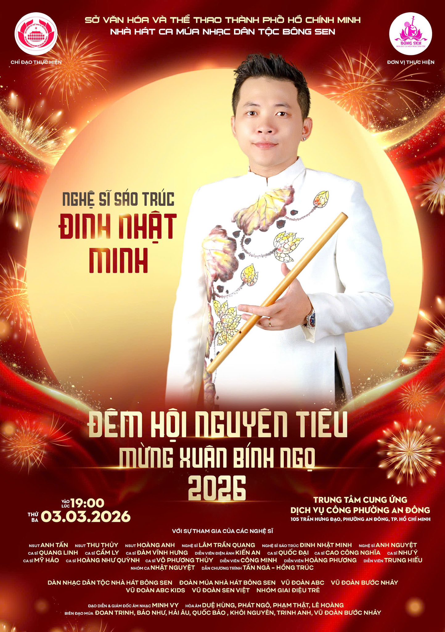 Đàm Vĩnh Hưng, Cẩm Ly, Quang Linh hội ngộ trong "Đêm hội Nguyên Tiêu 2026" - Ảnh 3.