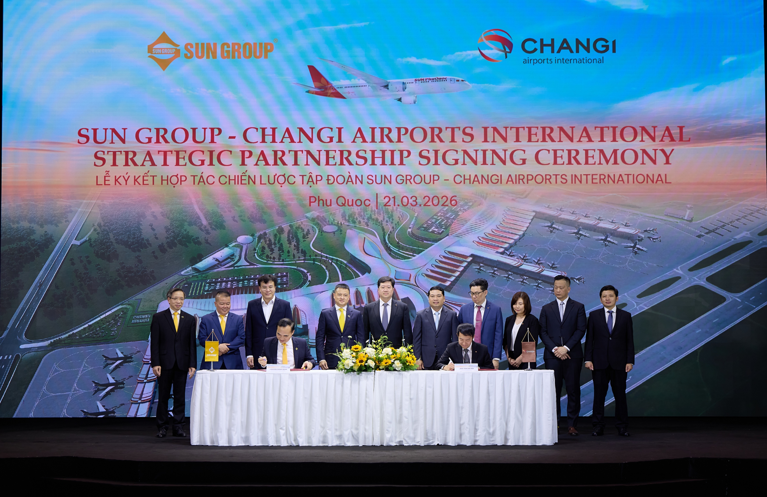 Sun Group hợp t&aacute;c Changi vận h&agrave;nh s&acirc;n bay Ph&uacute; Quốc theo chuẩn 5 sao - Ảnh 1.