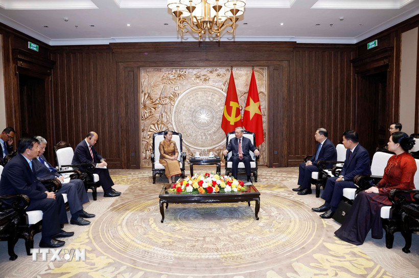 Tổng Bí thư Tô Lâm: Việt Nam luôn dành ưu tiên cao cho quan hệ hữu nghị với Campuchia - Ảnh 2.