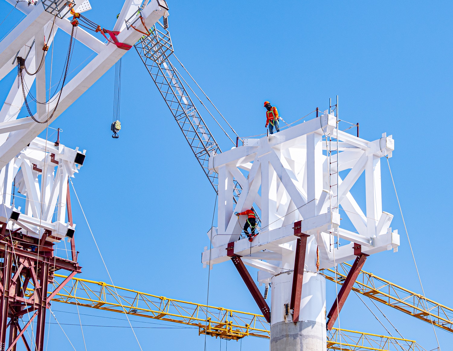 Cận cảnh lắp dựng kết cấu th&eacute;p m&aacute;i nh&agrave; ga mới s&acirc;n bay Ph&uacute; Quốc - Ảnh 6.