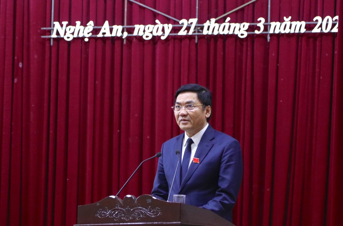 Ông Hoàng Nghĩa Hiếu tái đắc cử Chủ tịch HĐND tỉnh Nghệ An - Ảnh 1.