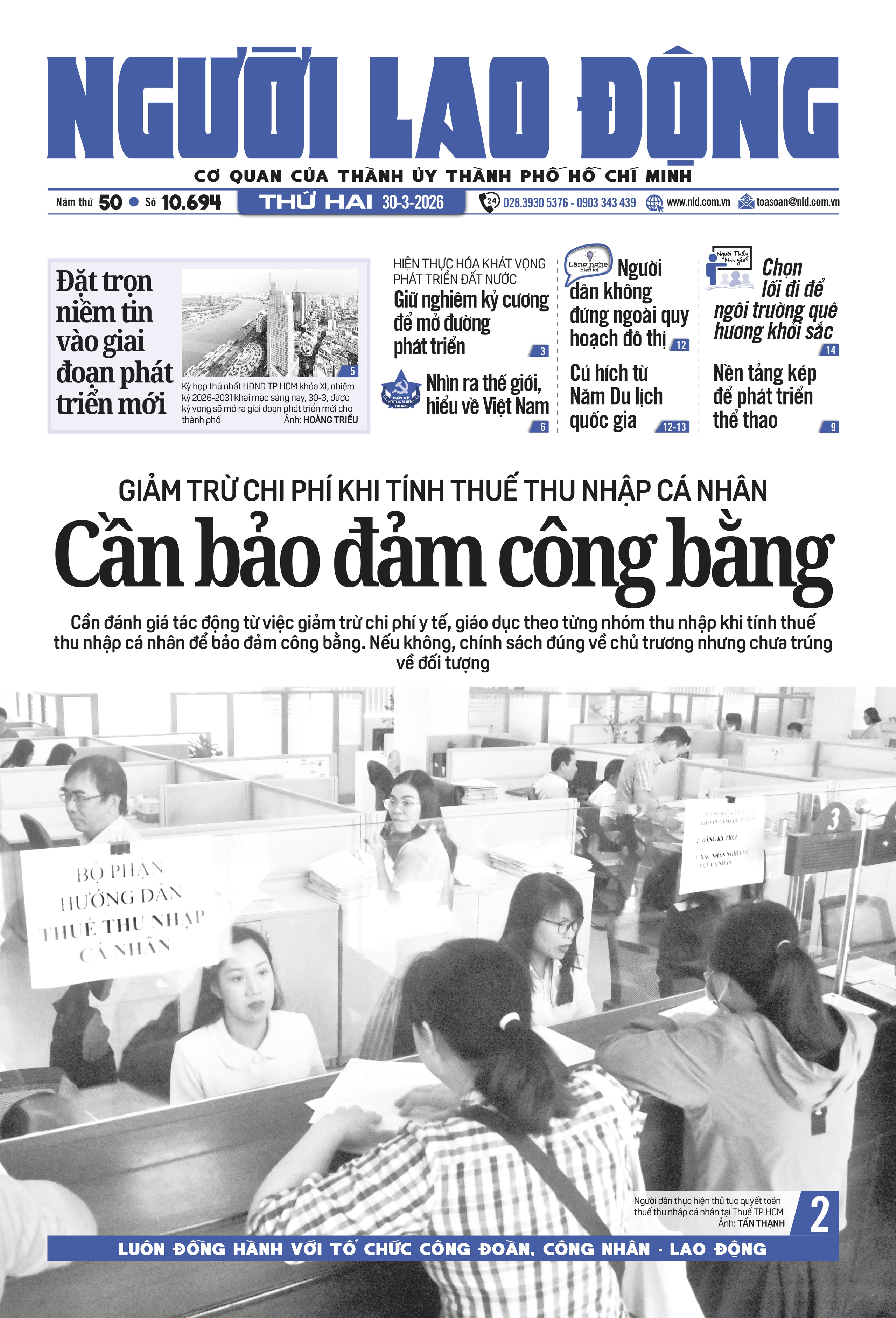 Báo in Người Lao Động 30-3: Mặt trận mới trong chiến sự Trung Đông - Ảnh 1.