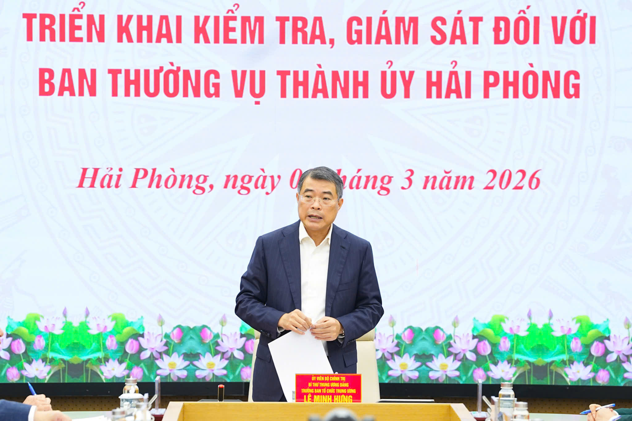 Công bố quyết định kiểm tra giám sát Ban Thường vụ thành ủy Hải Phòng 2026 - Ảnh 2. Công bố quyết định kiểm tra giám sát Ban Thường vụ thành ủy Hải Phòng 2026 - Ảnh 2.