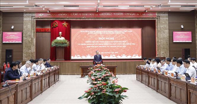 Tổng B&iacute; thư T&ocirc; L&acirc;m chỉ đạo quyết liệt Ban Thường vụ th&agrave;nh ủy H&agrave; Nội 2026 - Ảnh 4.