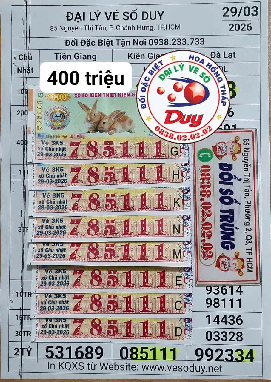 Nhiều người trúng thưởng Xổ số miền Nam Ngày 30 - 3 tại Vĩnh Long và Cà Mau - Ảnh 2.