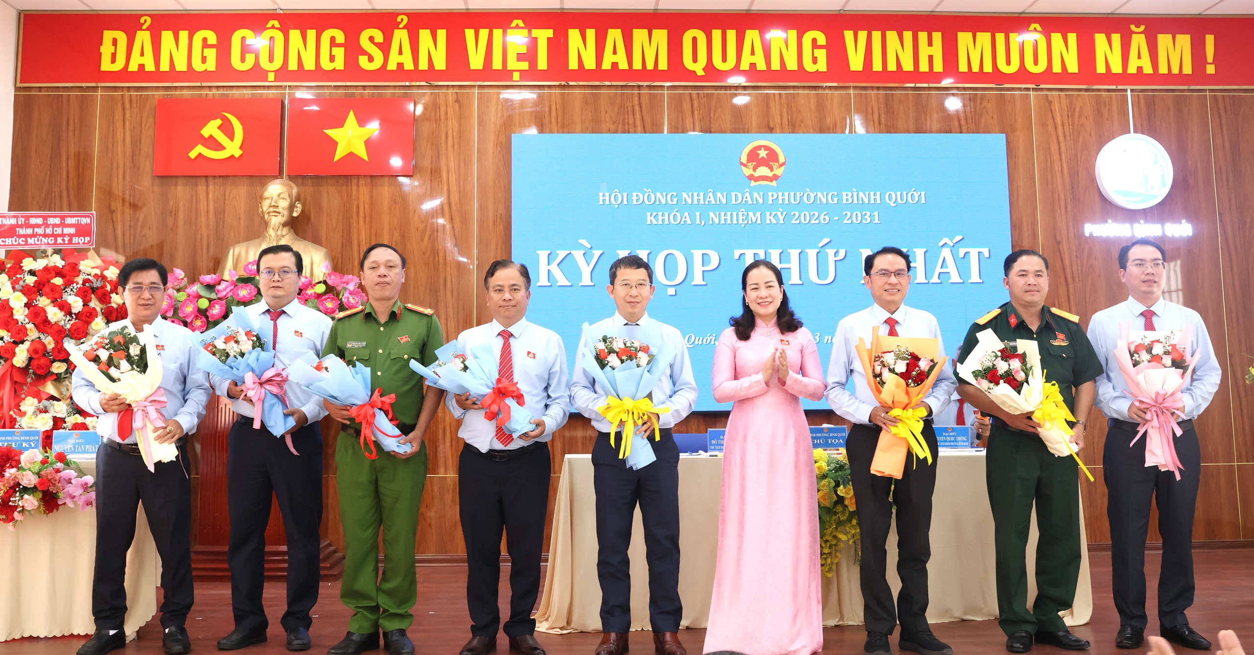 TPHCM: Phường Bình Quới kiện toàn nhân sự chủ chốt, sẵn sàng cho nhiệm kỳ mới - Ảnh 3.