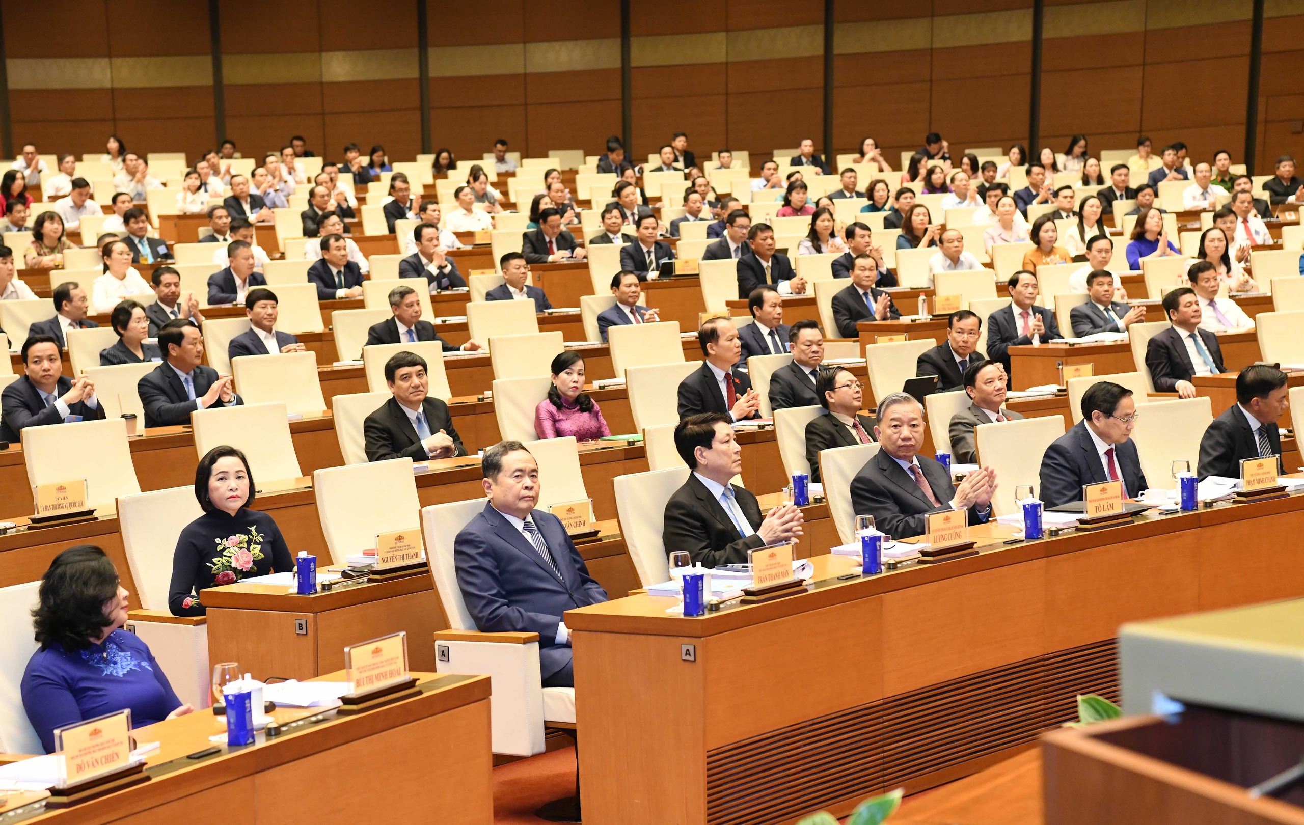 Tổng Bí thư Tô Lâm dự Hội nghị toàn quốc tổng kết công tác bầu cử ĐBQH và đại biểu HĐND các cấp - Ảnh 5.