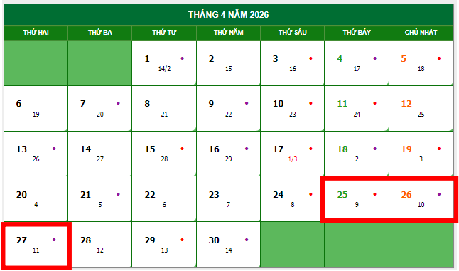 Thực hư thông tin nghỉ 9 ngày liên tiếp dịp Giỗ Tổ,  30-4 và 1-5 - Ảnh 1.