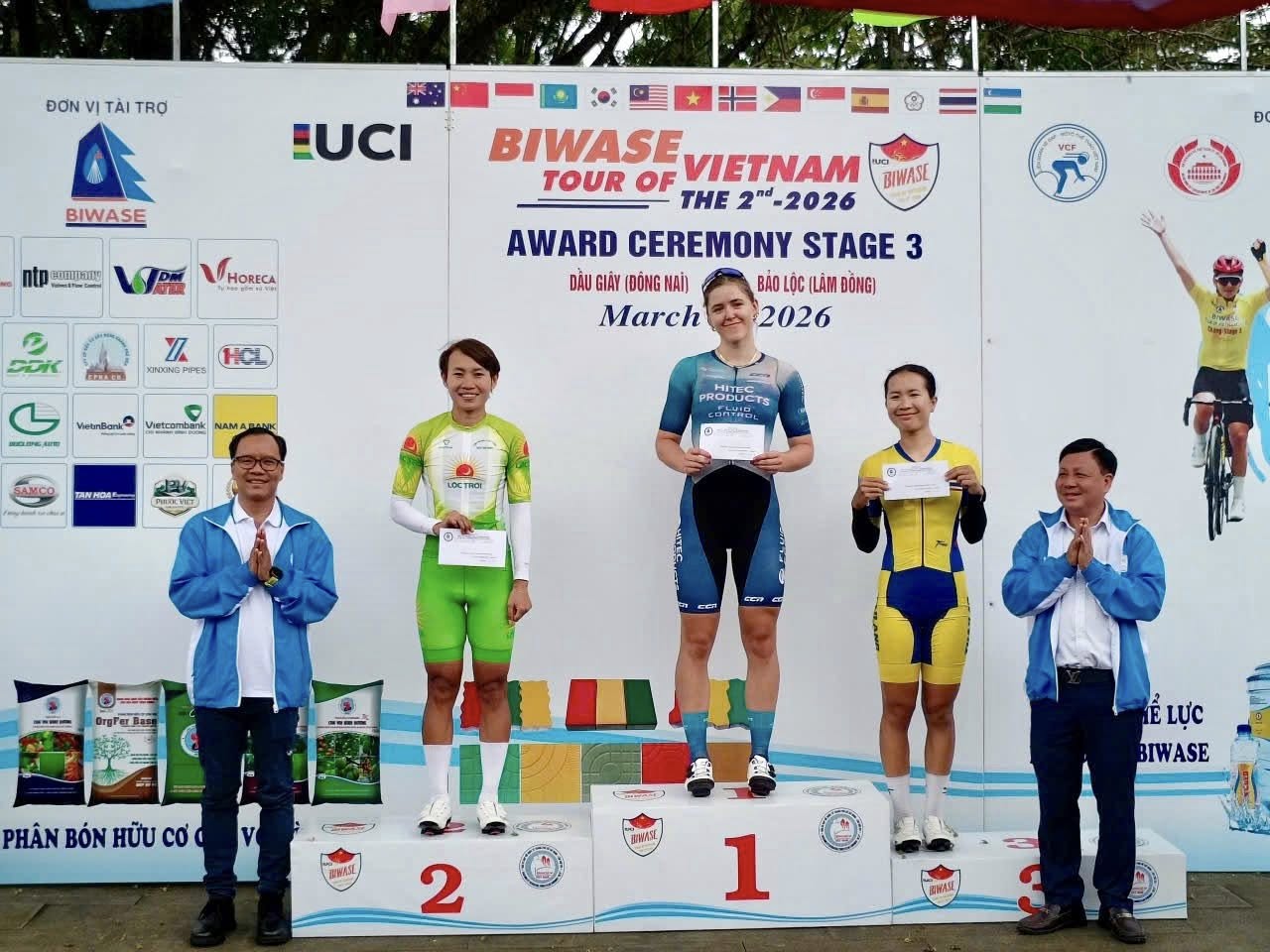 Tay đua Komina Marina gi&agrave;nh &Aacute;o chấm đỏ sau chặng 3 Biwase Tour of Vietnam 2026  - Ảnh 7.