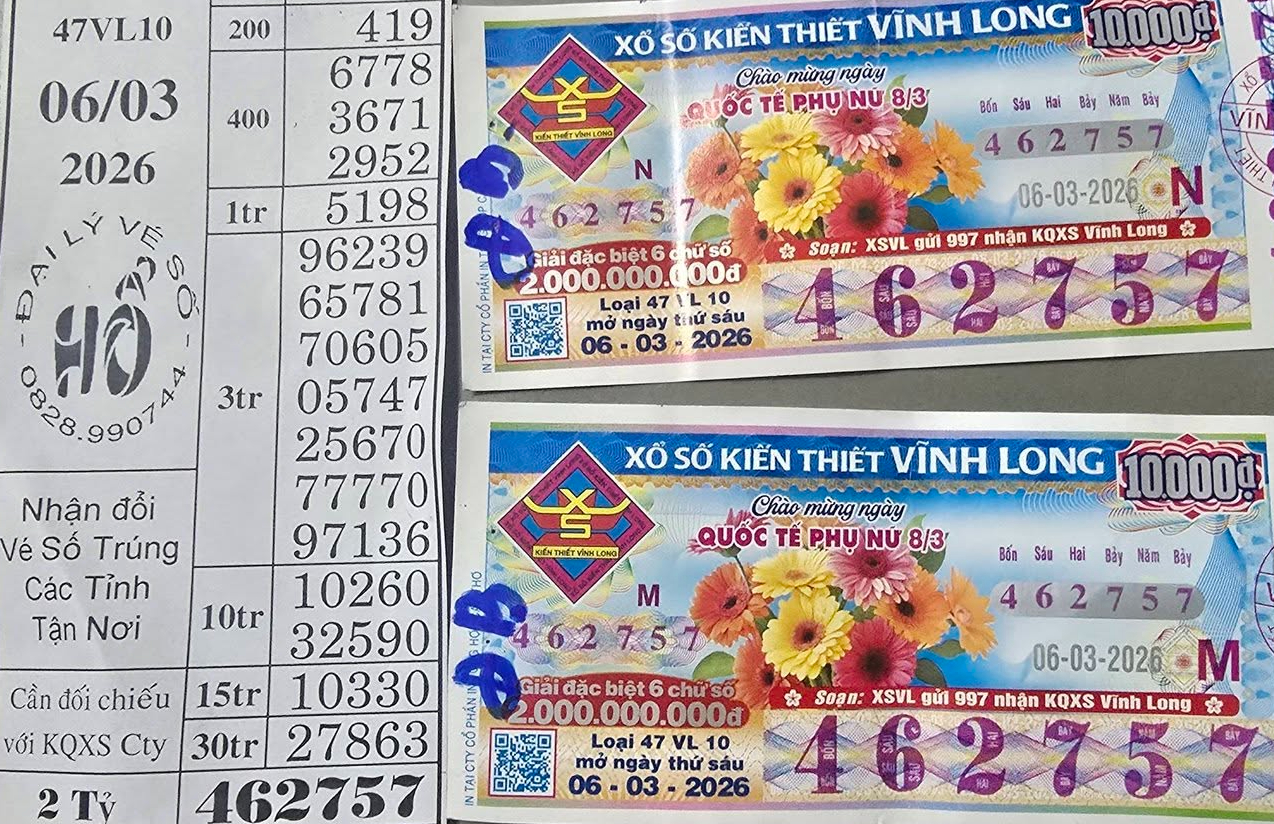 Đại lý vé số Hổ lập kỷ lục 13 giải độc đắc Xổ số miền Nam Trong 2 tháng - Ảnh 1.