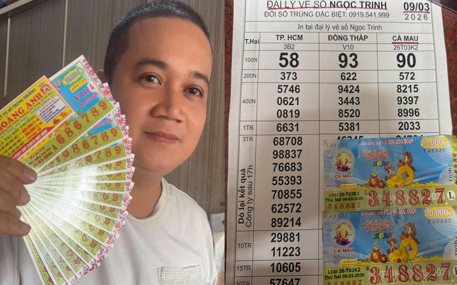 Người đ&agrave;n &ocirc;ng &ldquo;&ocirc;m&rdquo; v&eacute; tr&uacute;ng độc đắc xổ số miền Nam từ ng&agrave;y 8-3 - Ảnh 2.