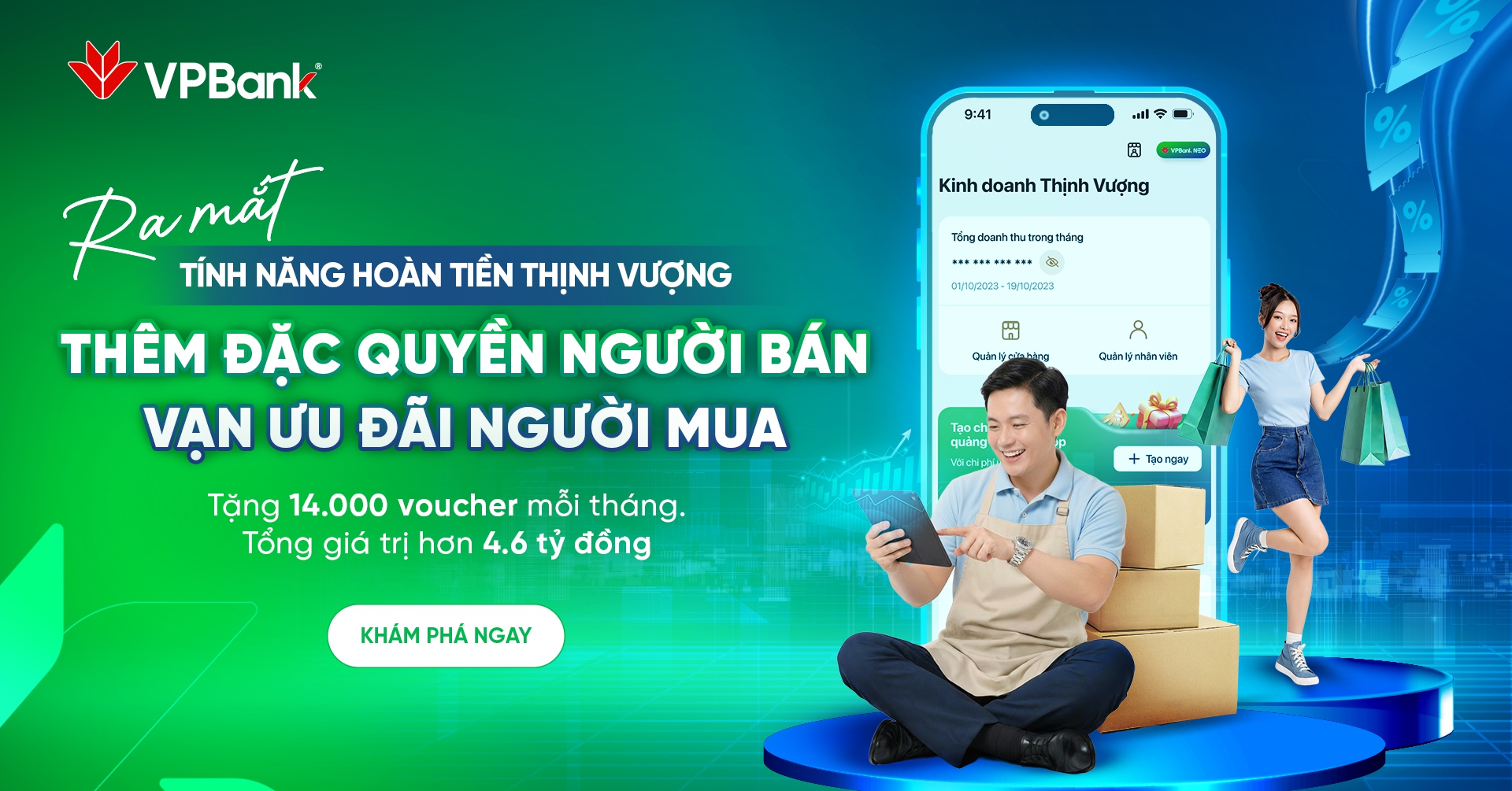 Trao giá trị gia tăng, VPBank giúp hộ kinh doanh mở rộng tệp khách hàng tiềm năng