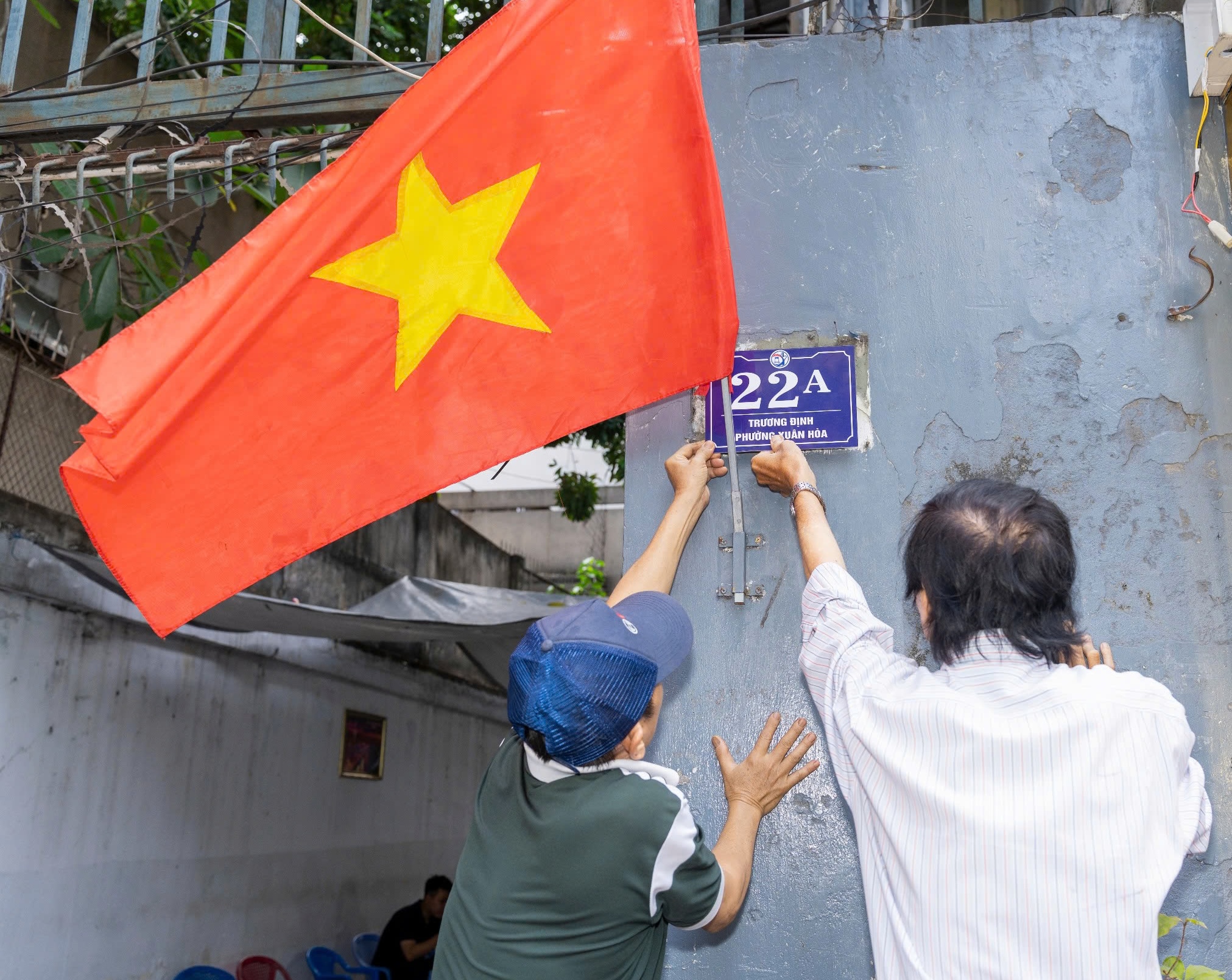 Phường Xu&acirc;n h&ograve;a dẹp lấn chiếm v&agrave; gắn bảng số nh&agrave; mới n&acirc;ng cao chất lượng sống - Ảnh 4.