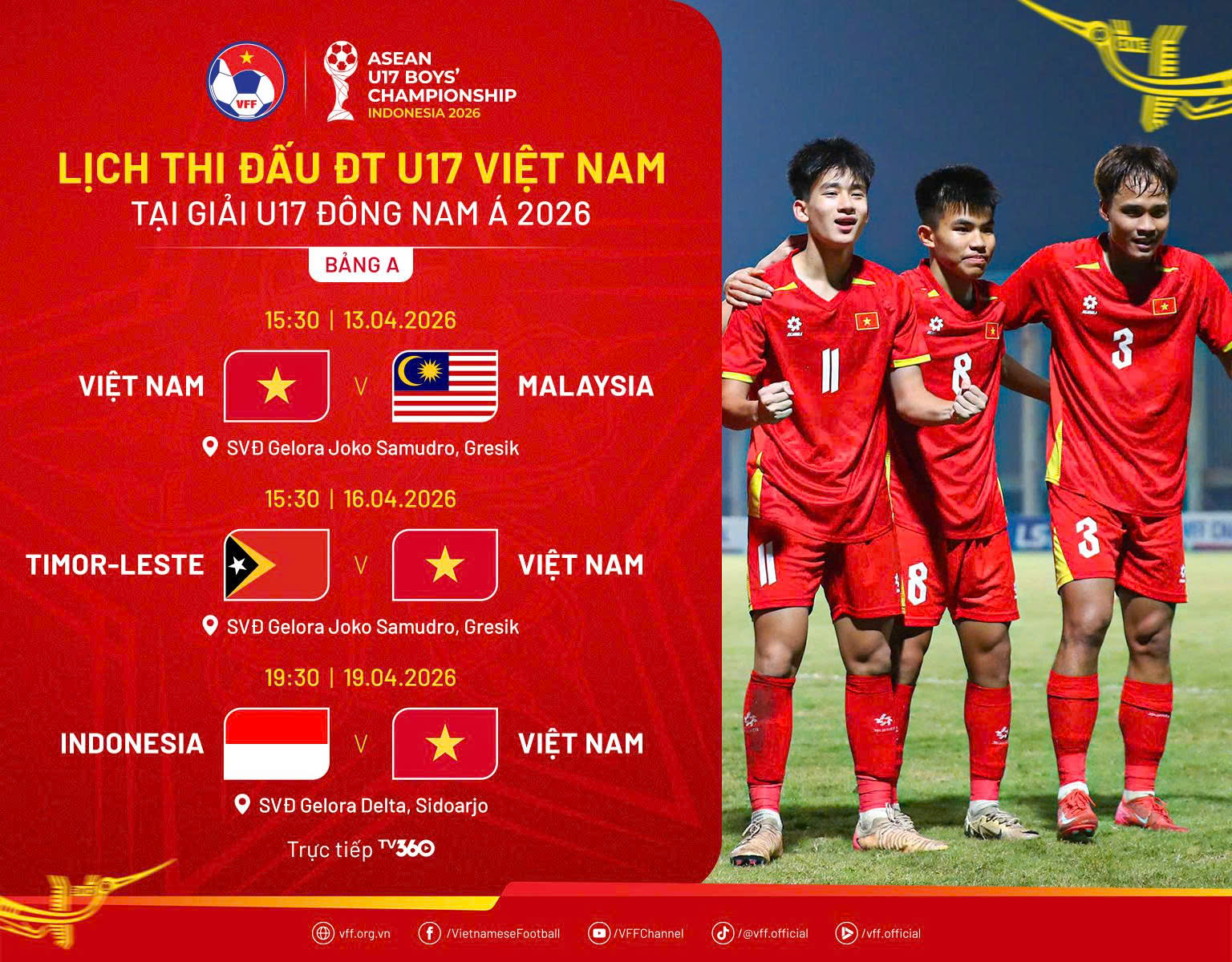U17 Việt Nam thử lửa tại Giải Đông Nam Á 2026 - Ảnh 3.