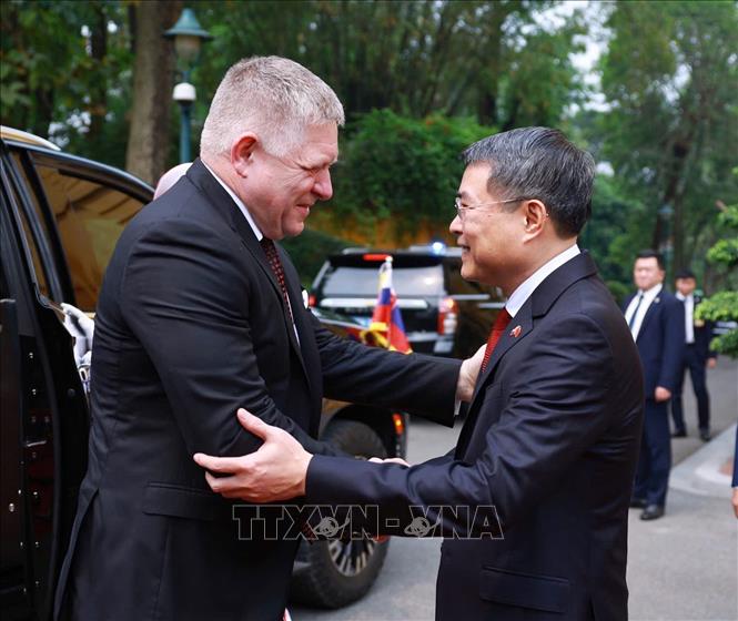 Thủ tướng Lê Minh Hưng chủ trì Lễ đón Thủ tướng Slovakia thăm Việt Nam - Ảnh 3.