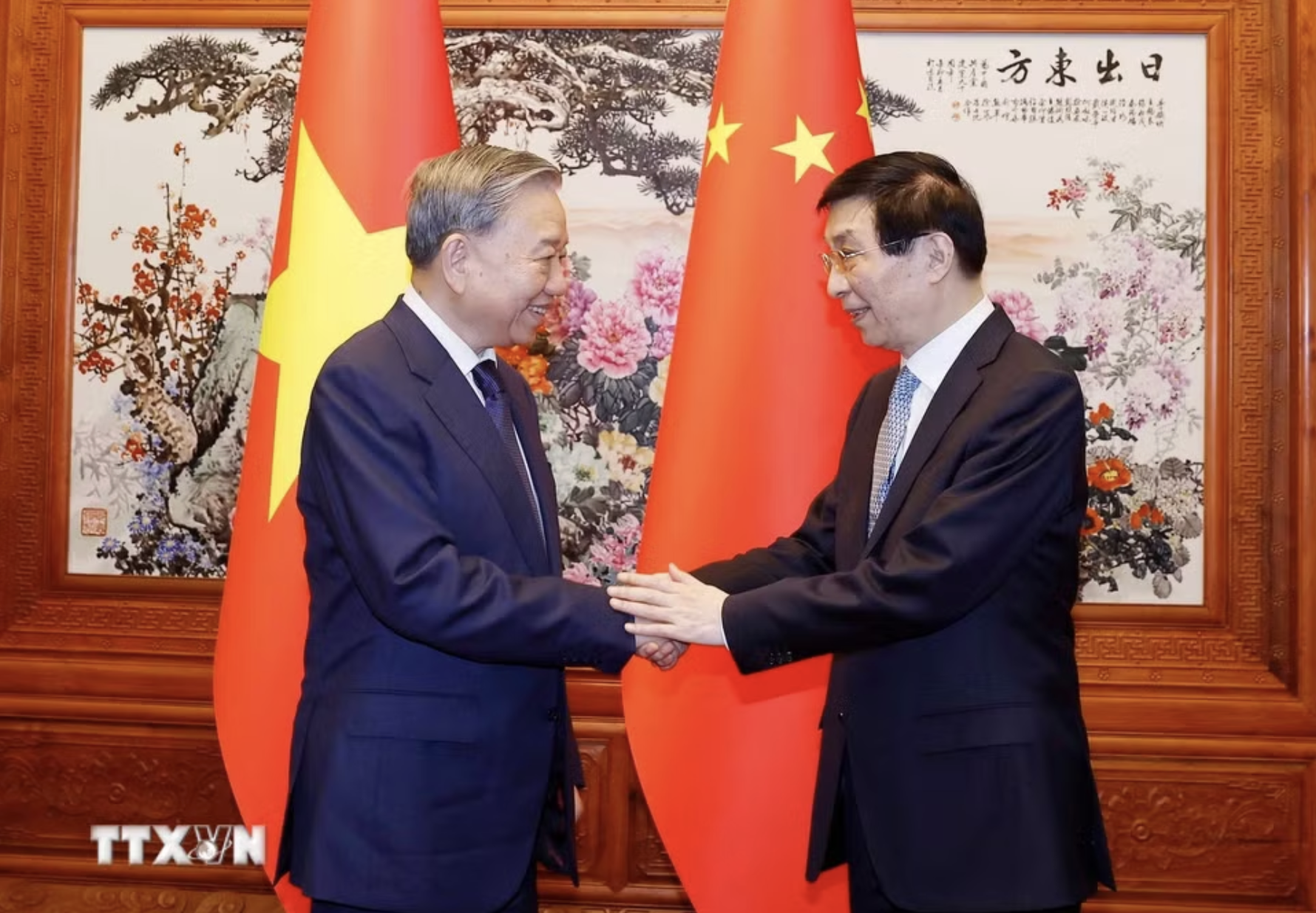 Tổng Bí thư, Chủ tịch nước Tô Lâm hội kiến Chủ tịch Chính hiệp toàn quốc Trung Quốc - Ảnh 3.