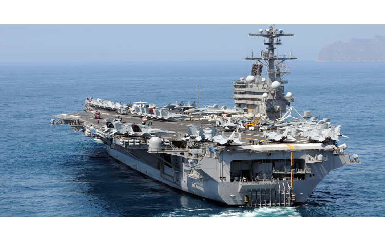 "H&agrave;nh tr&igrave;nh lạ" của t&agrave;u s&acirc;n bay Mỹ khi dồn lực tới Trung Đ&ocirc;ng - Ảnh 2.