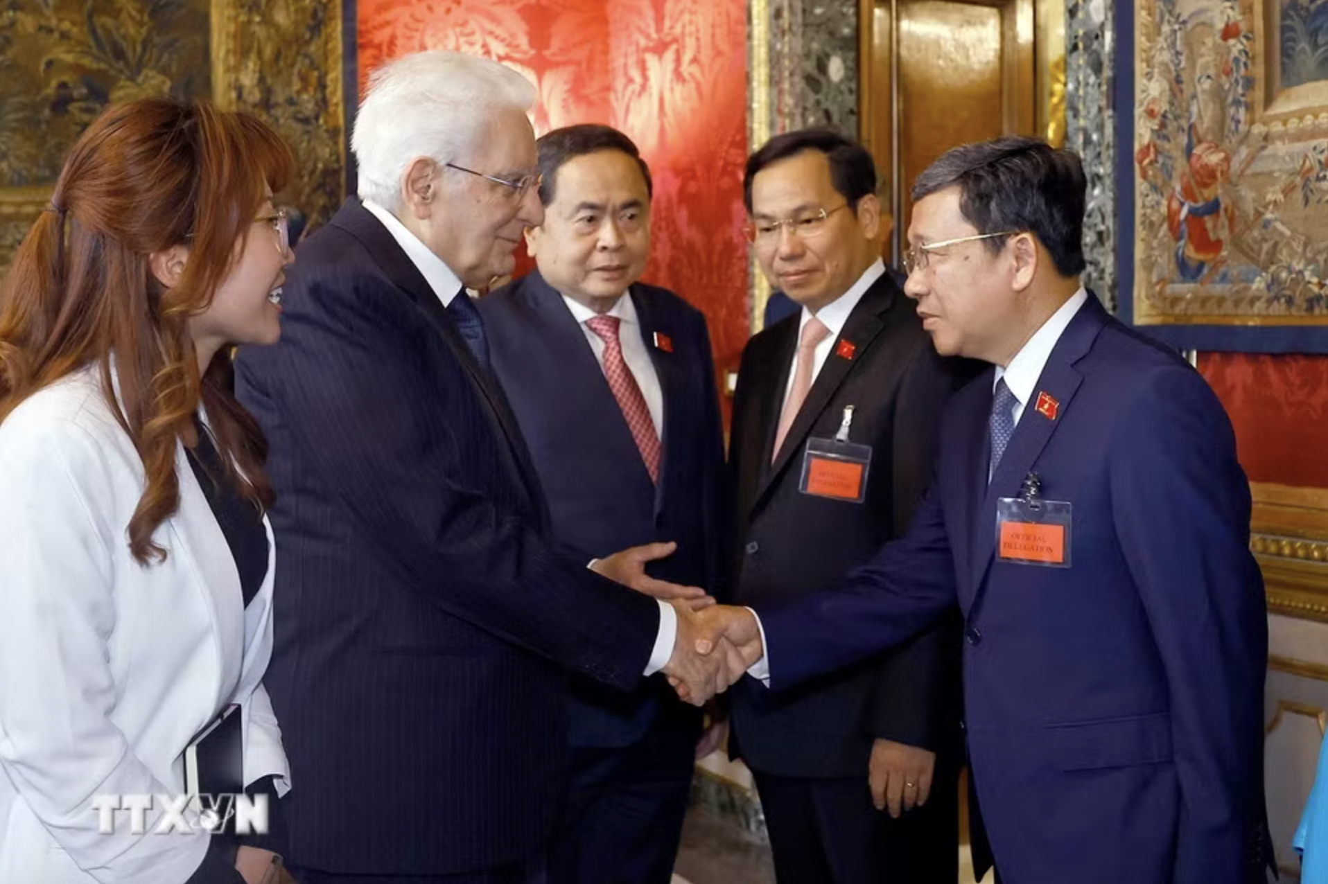 Chủ tịch Quốc hội Trần Thanh Mẫn hội kiến Tổng thống Ý - Ảnh 5.