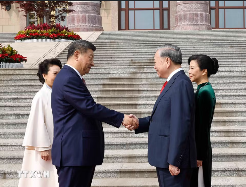 Trung Quốc bắn 21 loạt đại bác chào mừng Tổng Bí thư, Chủ tịch nước Tô Lâm thăm cấp Nhà nước - Ảnh 1.