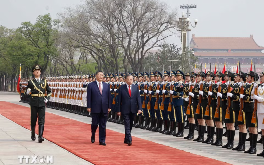 Tổng Bí thư, Chủ tịch nước Tô Lâm hội đàm với Tổng Bí thư, Chủ tịch Trung Quốc Tập Cận Bình - Ảnh 2.