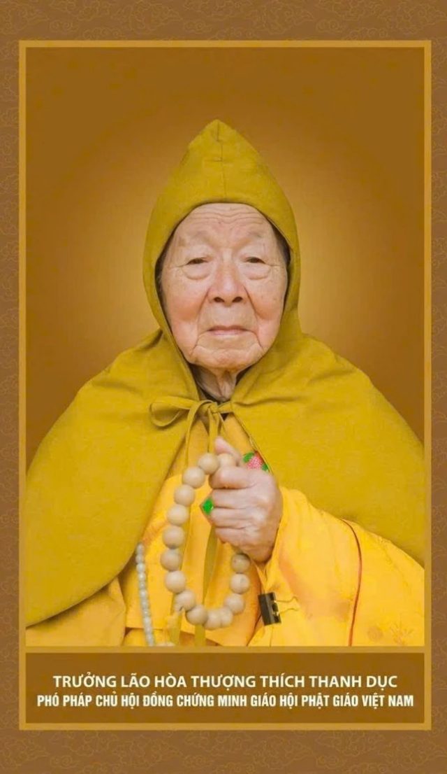 Trưởng l&atilde;o h&ograve;a thượng Th&iacute;ch Thanh Dục vi&ecirc;n tịch ở tuổi 100 - Ảnh 1.