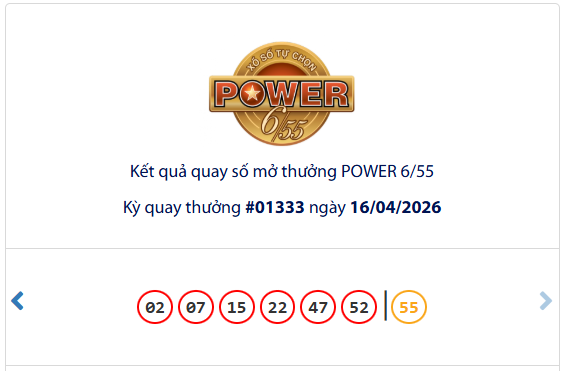 Xổ số Vietlott có vé Power 6/15 trúng giải Jackpot 1 hơn 91,8 tỉ đồng - Ảnh 1.