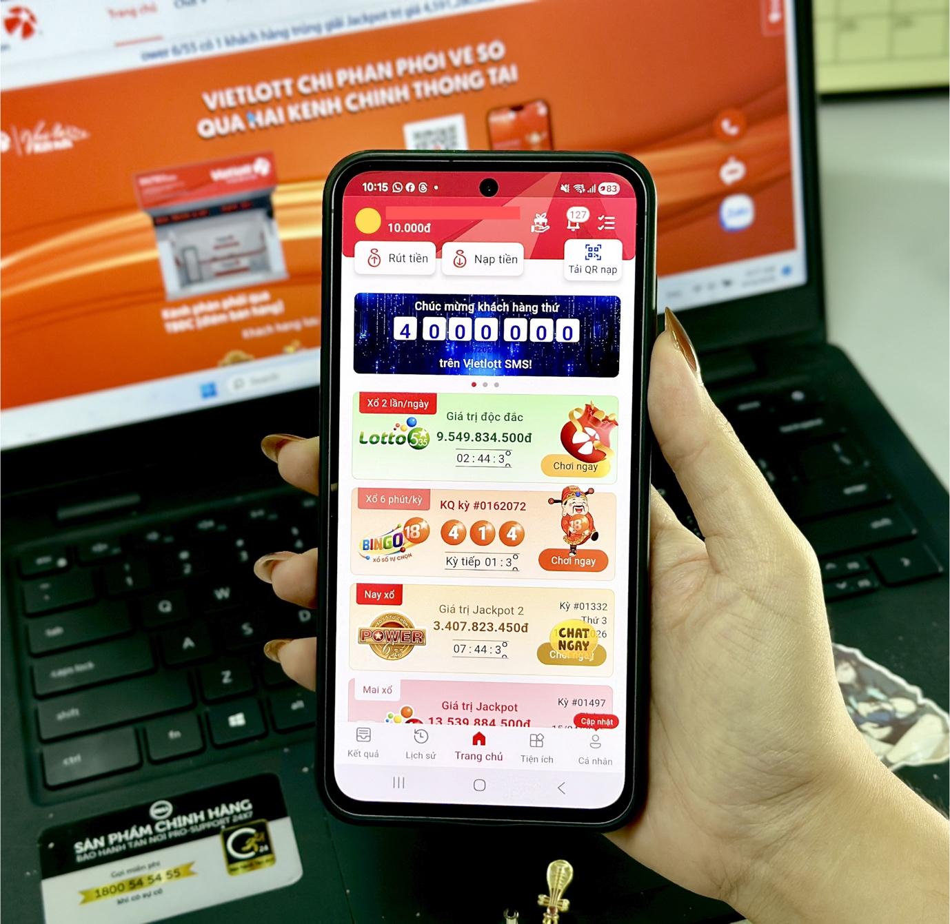 Bắt nhịp không tiền mặt, 4 triệu người chọn giải trí có thưởng qua Vietlott SMS - Ảnh 1.