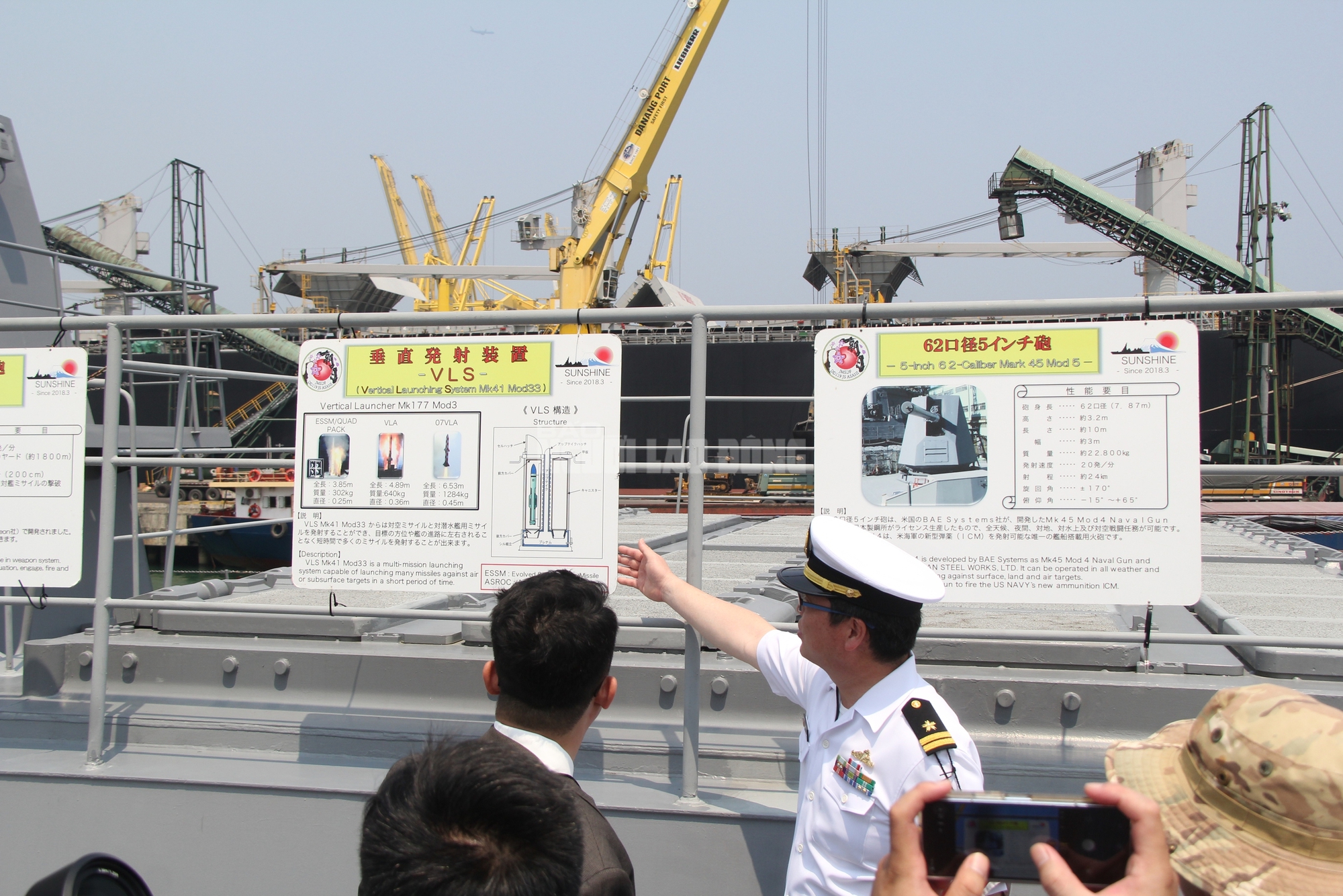 CLIP: Cận cảnh kh&iacute; t&agrave;i hiện đại b&ecirc;n trong t&agrave;u hộ vệ Asahi Nhật Bản - Ảnh 7.