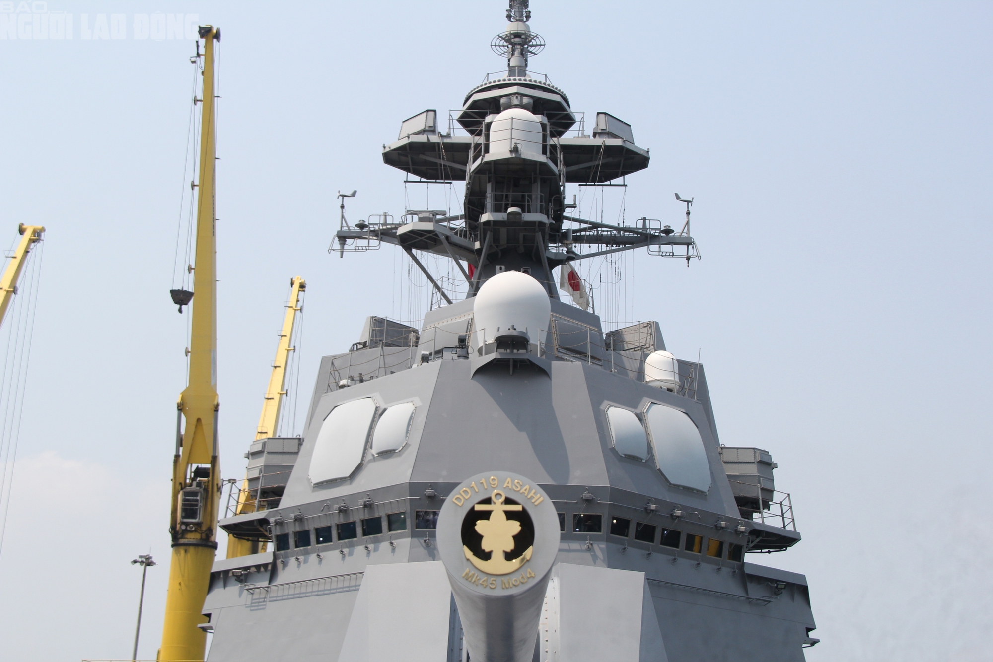 CLIP: Cận cảnh kh&iacute; t&agrave;i hiện đại b&ecirc;n trong t&agrave;u hộ vệ Asahi Nhật Bản - Ảnh 8.