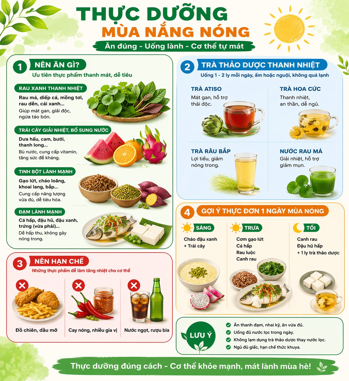 Ăn uống mùa nắng nóng sao cho hợp lý - Ảnh 2.