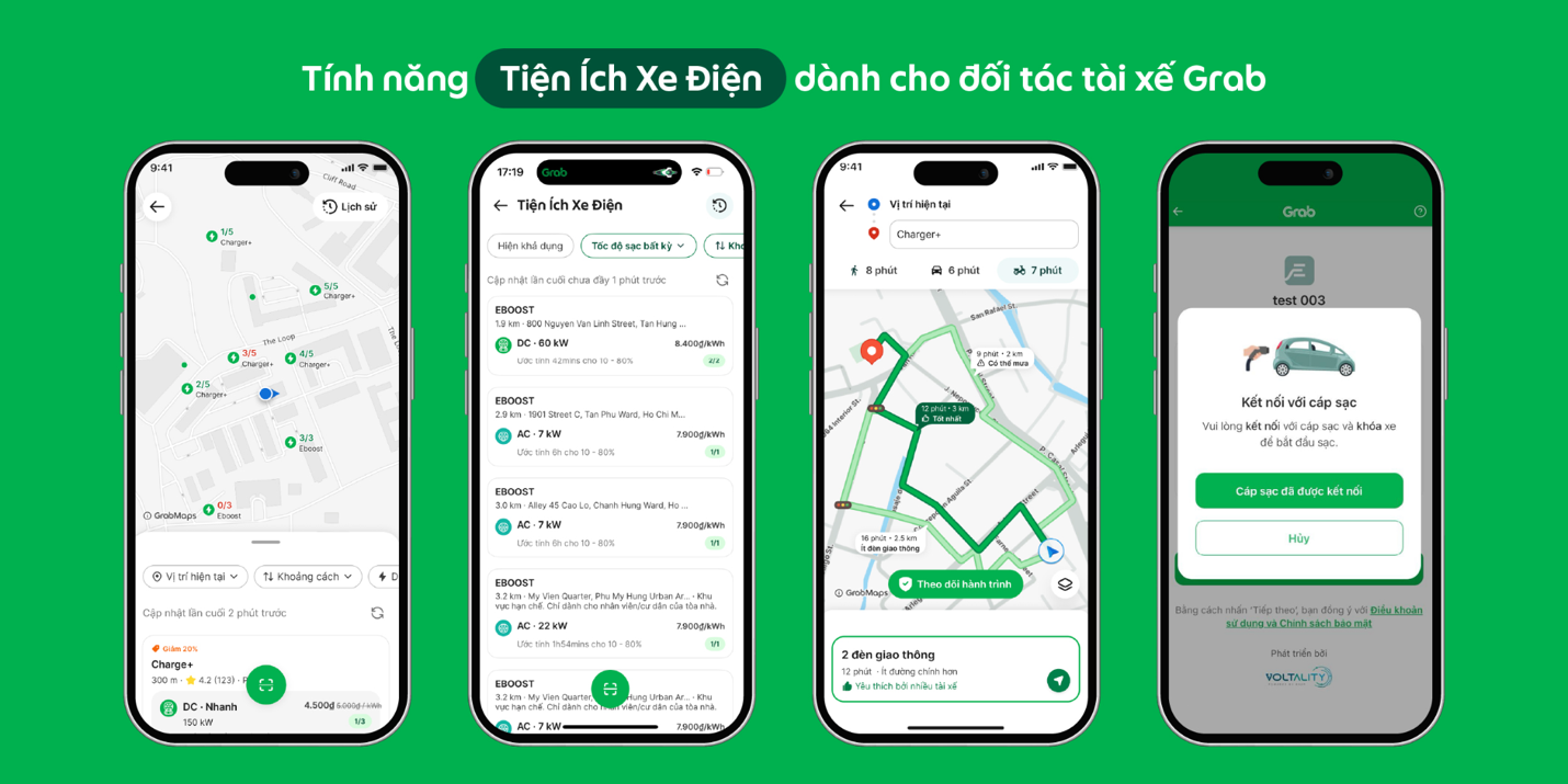Grab Việt Nam ra mắt tính năng Tiện ích xe điện - Ảnh 1.