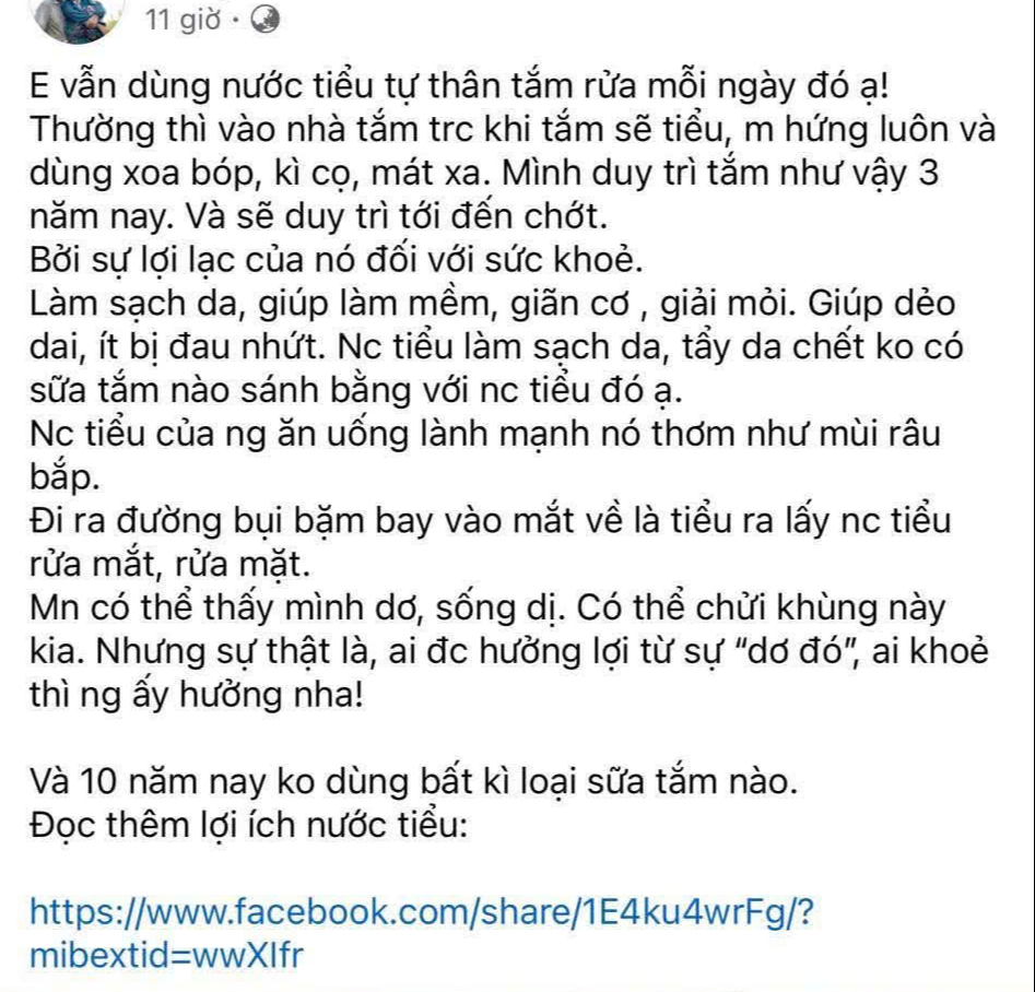 Trào lưu dùng nước tiểu để tắm và những nguy cơ tiềm ẩn cho sức khỏe - Ảnh 3.