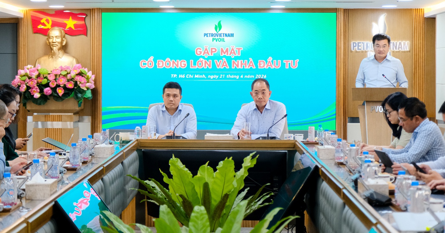 PVOIL gặp mặt các cổ đông lớn, quỹ đầu tư và công ty chứng khoán trước thềm Đại hội đồng cổ đông