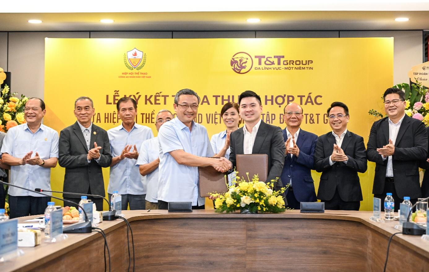 Thể thao CAND đ&oacute;n lực đẩy mới từ hợp t&aacute;c với T&T Group - Ảnh 1.