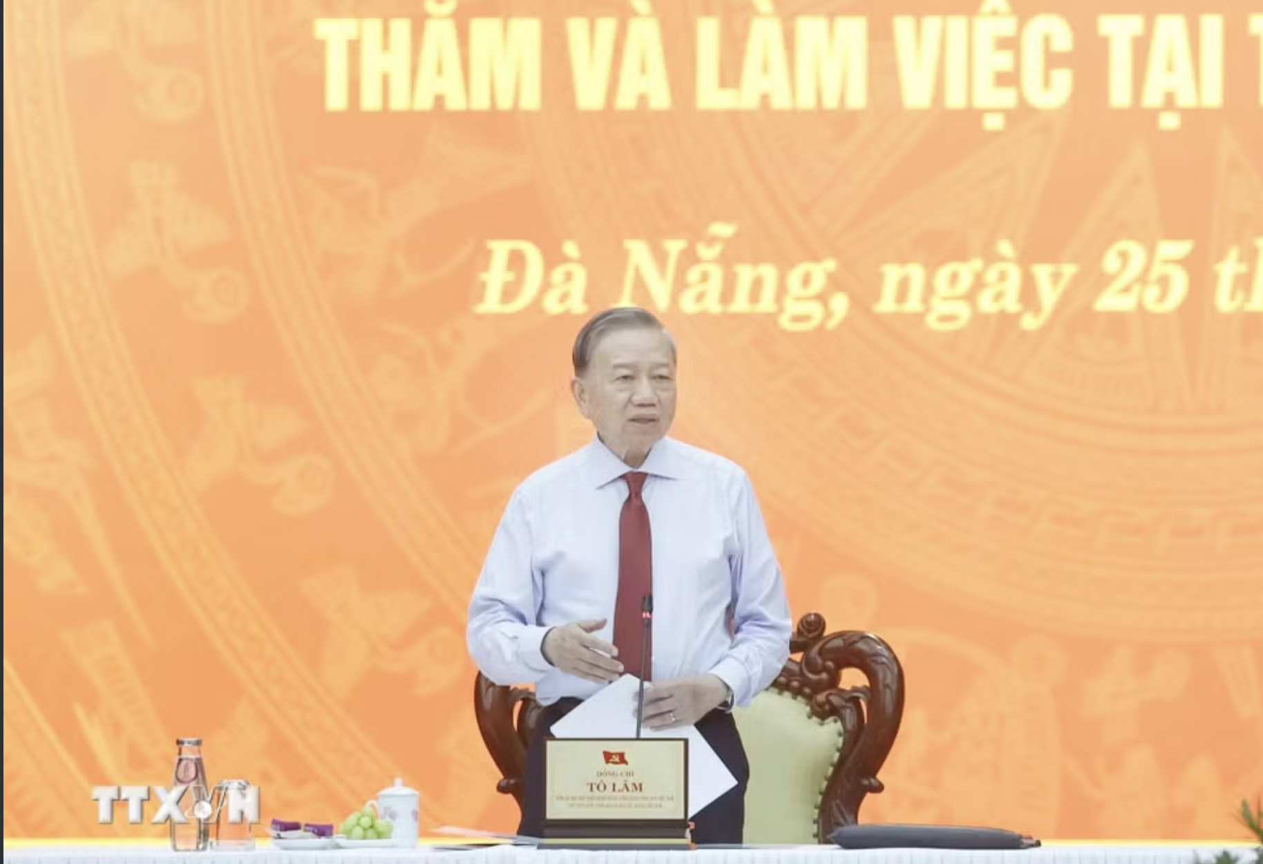 Tổng B&iacute; thư, Chủ tịch nước T&ocirc; L&acirc;m: X&acirc;y dựng Đ&agrave; Nẵng trở th&agrave;nh một cực tăng trưởng lớn của cả nước - Ảnh 1.