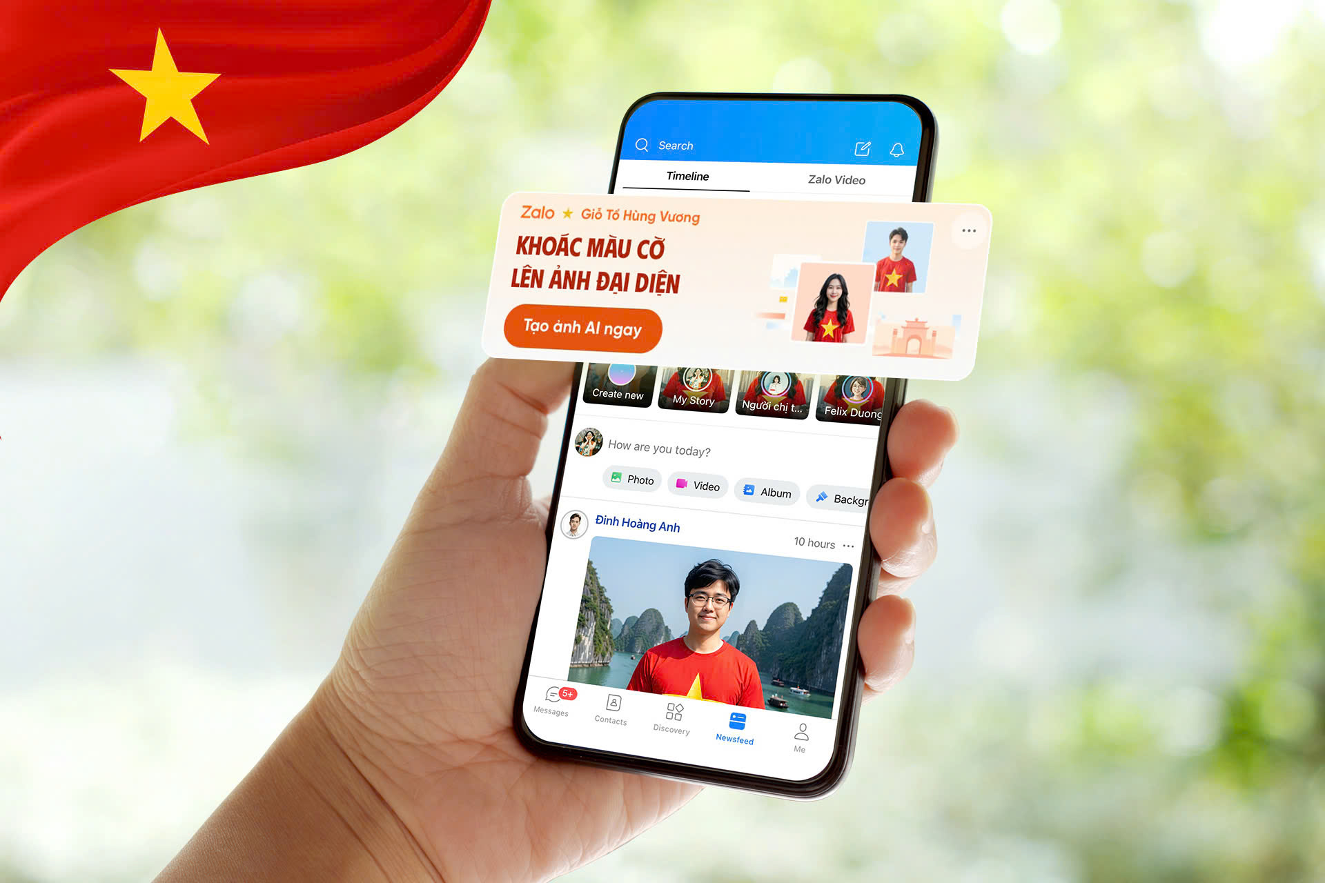 Zalo kết hợp AI lan tỏa tinh thần Việt - Ảnh 1.