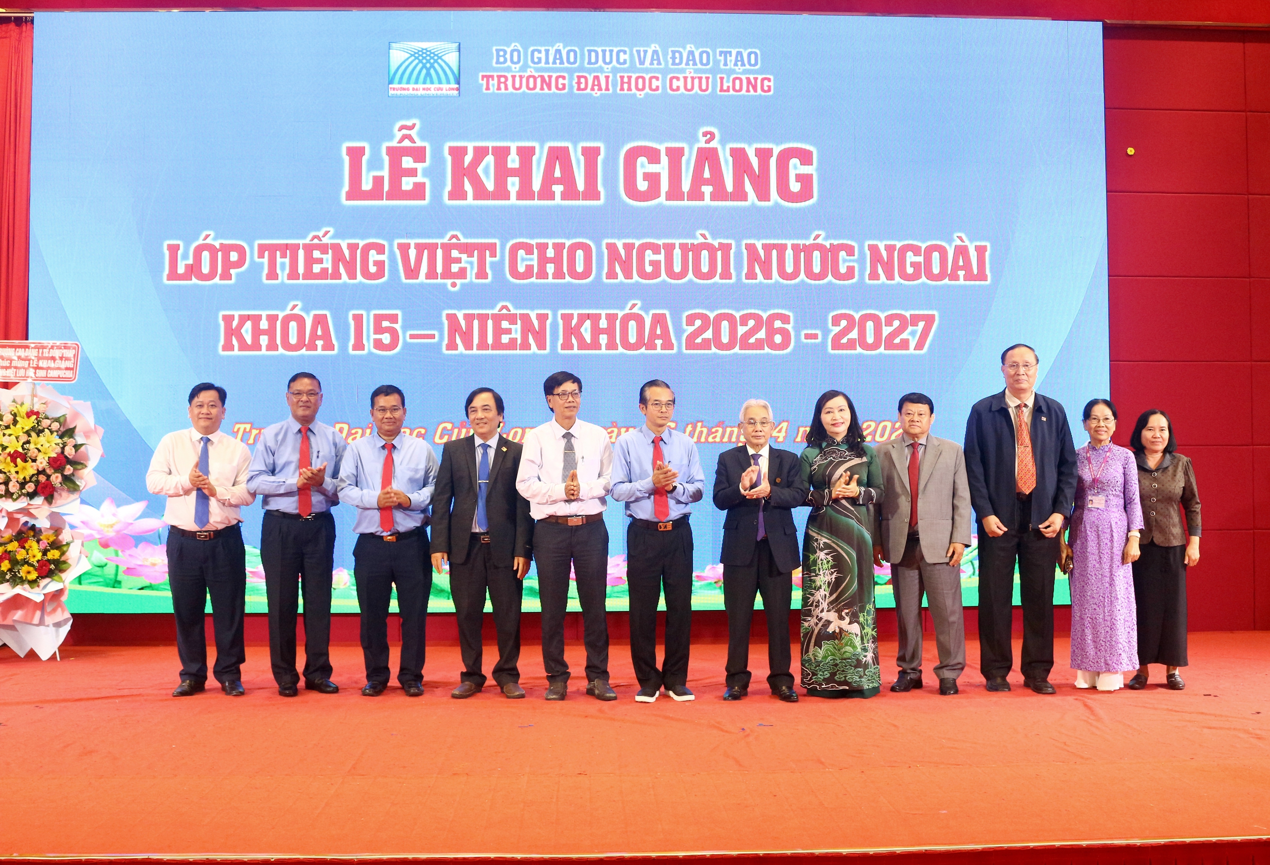 Trường Đại học Cửu Long khai giảng lớp đ&agrave;o tạo Tiếng Việt cho người nước ngo&agrave;i - Ảnh 5.