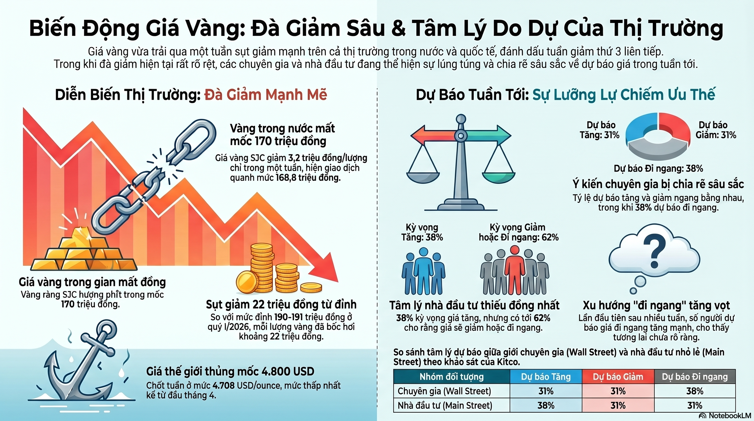 Gi&aacute; v&agrave;ng h&ocirc;m nay 26 - 4: Xu hướng Kh&oacute; đo&aacute;n khi v&agrave;ng giảm xuống thấp nhất 3 tuần - Ảnh 3.