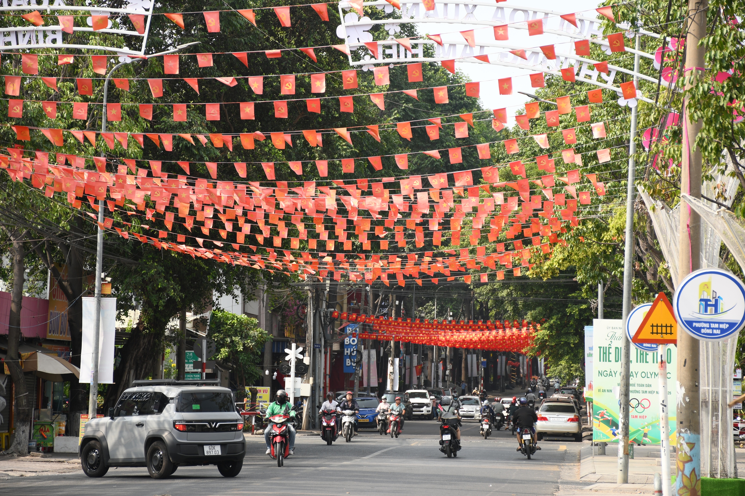 Đồng Nai rực rỡ cờ hoa chào mừng 30 - 4 và lên thành phố trực thuộc Trung ương - Ảnh 6.