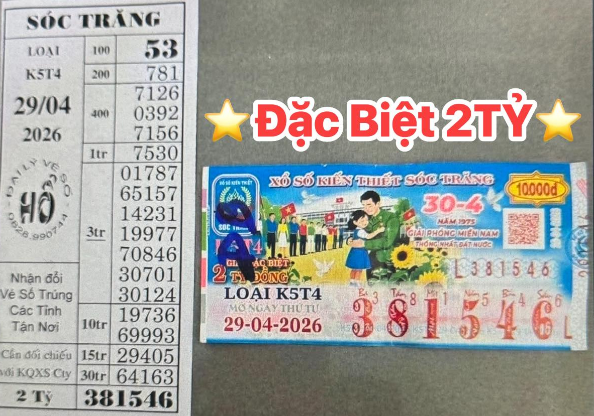 Ba giải độc đắc xổ số miền Nam cùng lộ diện vào chiều 30-4 - Ảnh 3.