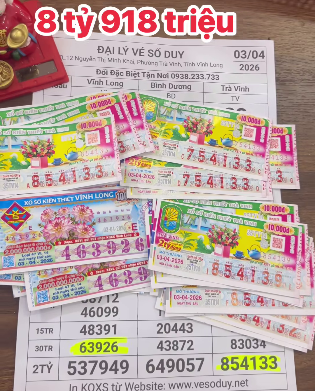 Xổ số miền Nam ngày 5 - 4: Nhiều khách hàng trúng thưởng lớn tại Trà Vinh và Long An - Ảnh 3. Xổ số miền Nam ngày 5 - 4: Nhiều khách hàng trúng thưởng lớn tại Trà Vinh và Long An - Ảnh 3.