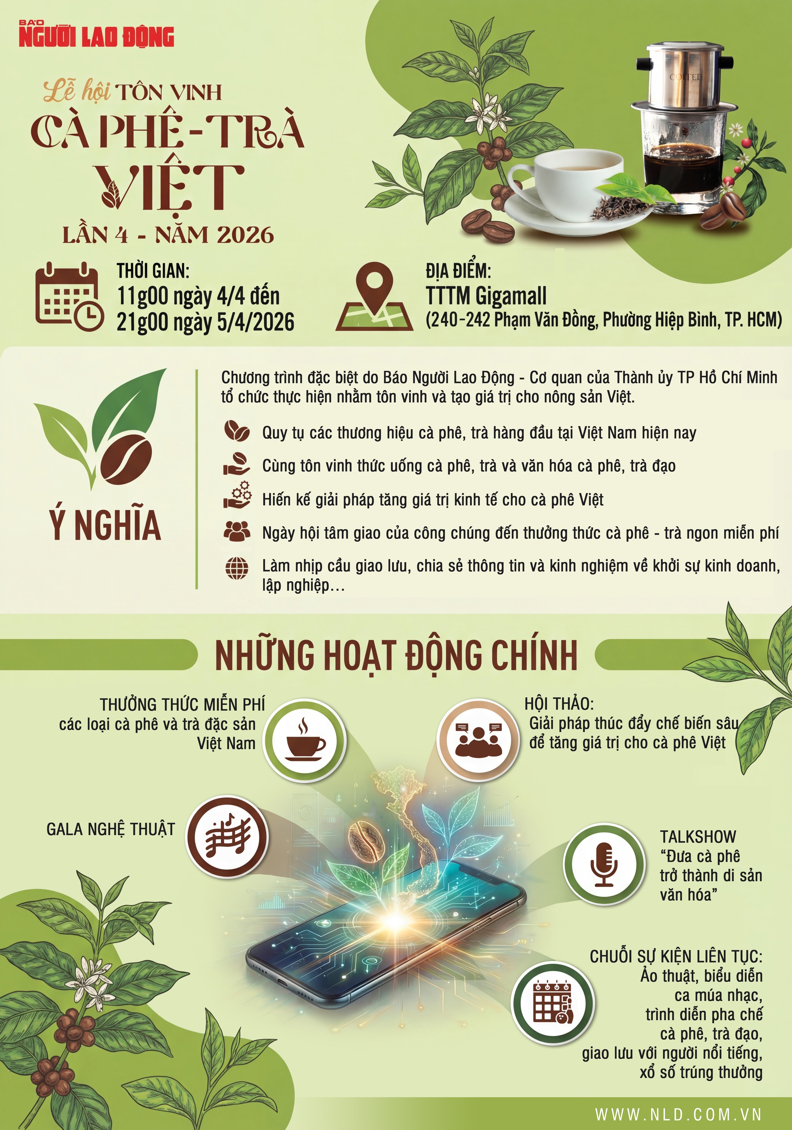 Báo Người Lao Động trao Giải cuộc thi viết về cà phê - trà Việt 2026 - Ảnh 1. Báo Người Lao Động trao Giải cuộc thi viết về cà phê - trà Việt 2026 - Ảnh 1.