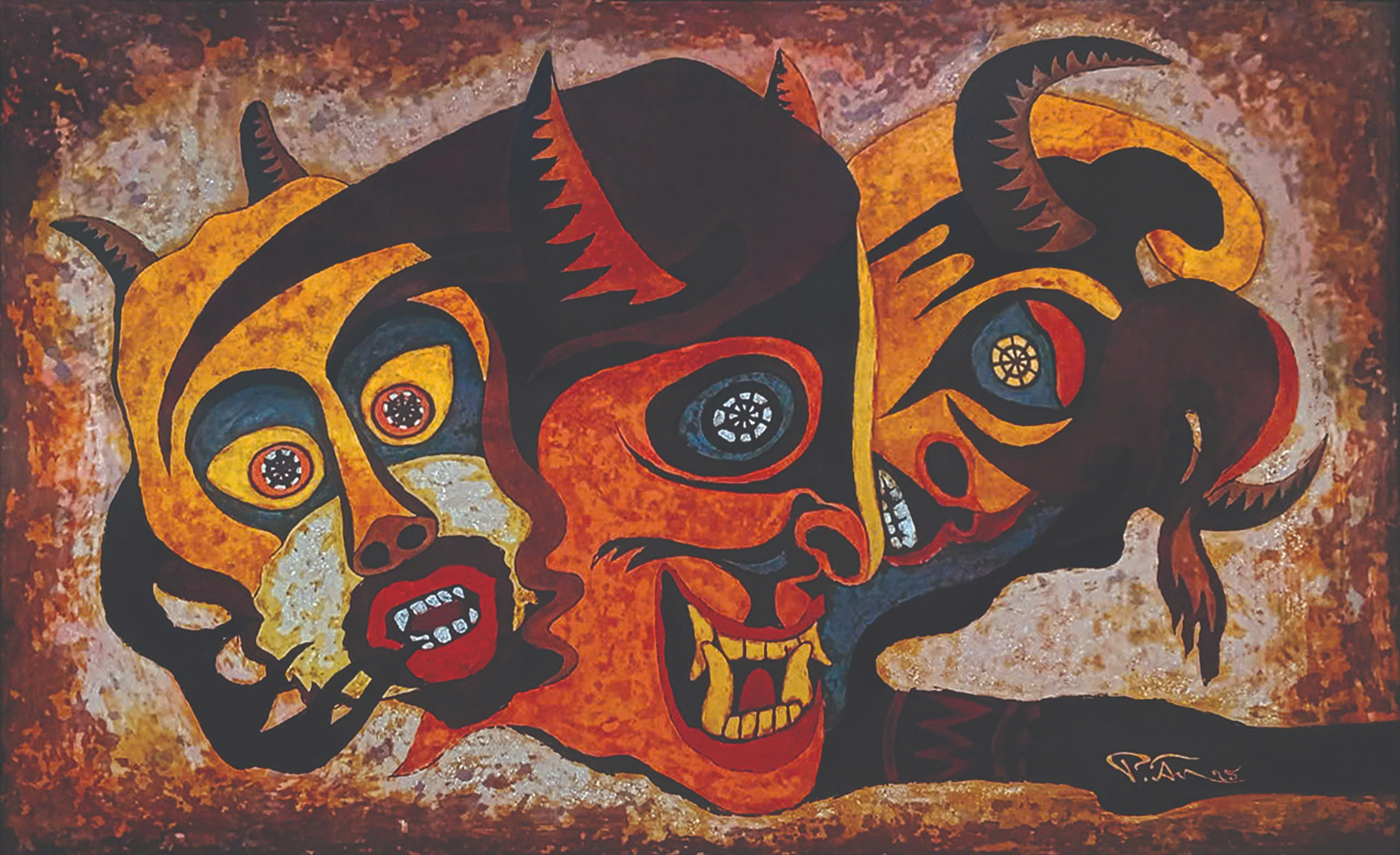 Biểu tượng Cơtu qua sơn mài đương đại - Ảnh 1.