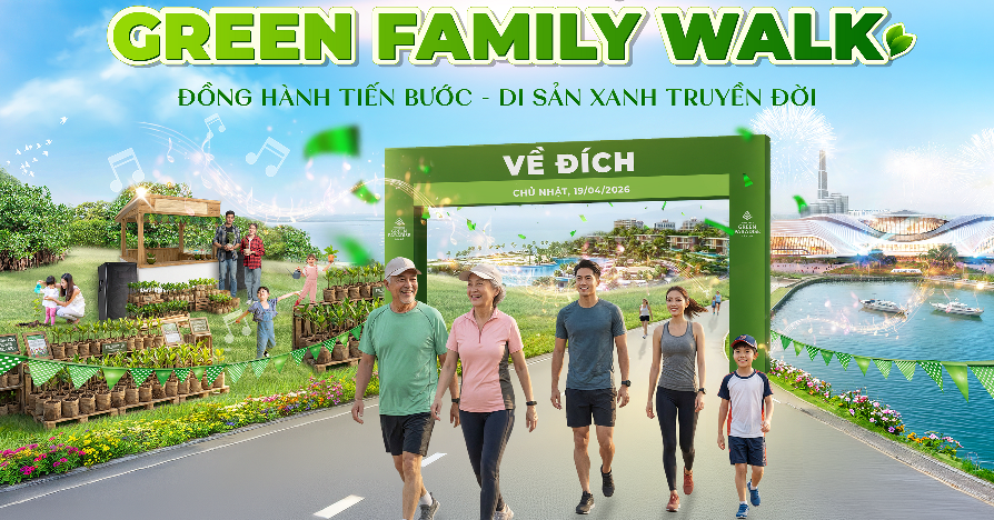 Giải đi bộ ba thế hệ Green Family Walk: Tuổi vàng, tuổi trẻ và tuổi thơ chung nhịp bước